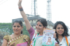 Bantwal: Actress Bhavana campaigns for Ramanatha Rai; holds road show